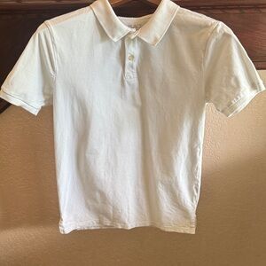 The Children’s Place Kids XXL 16 Years Old White Preppy Polo Shirt Academia Golf